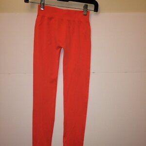 Charlotte Russe Girl's Orange Stretch Leggings Size S/M